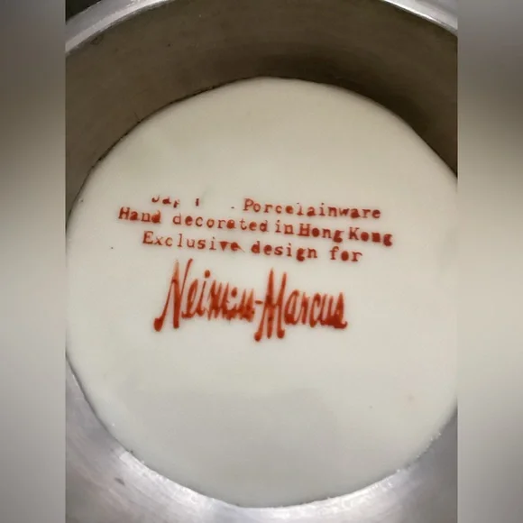 Neiman Marcus Lead & Porcelain Bowl - Picture 8 of 9